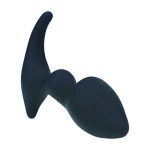 Double Ripple Silicone Prostate Massager - Black - obrazek 6