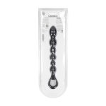 Beaded Snake Silicone Anal Probe with Loop - Black - obrazek 3