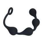 Waterdrop Silicone Anal Balls -M - 30mm - Black - obrazek 4