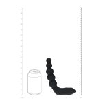 Vibrating Heating Bendable Tapping Beaded Silicone Prostate Stimulator - Black - obrazek 8