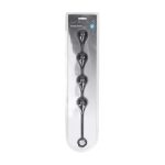 Waterdrop Silicone Anal Balls - L - 40mm - Black - obrazek 2