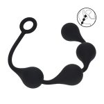 Waterdrop Silicone Anal Balls - L - 40mm - Black - obrazek 3