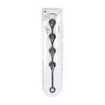 Waterdrop Silicone Anal Balls - L - 40mm - Black - obrazek 4