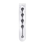 Silicone Waterdrop Anal Balls - XL - 50mm - Black - obrazek 4