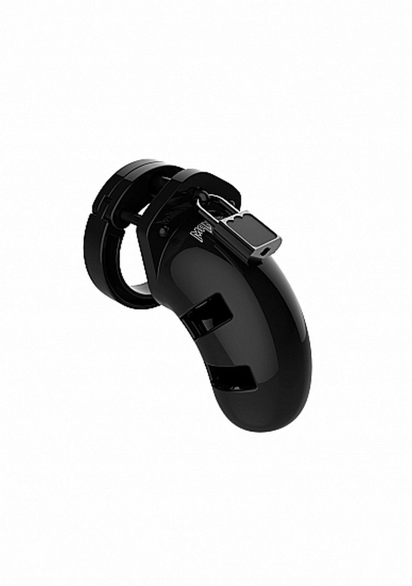 36-MCG001BLK Model 01 - Chastity - 3.5"" - Cock Cage - Black - obrazek 1
