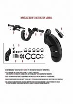 Model 02 - Chastity - 3.5"" - Cock Cage - Black - obrazek 4