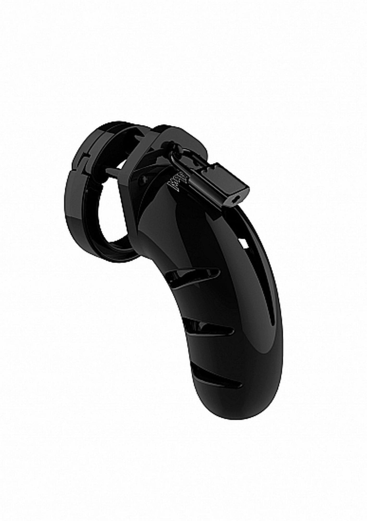 36-MCG003BLK Model 03 - Chastity - 4.5"" - Cock Cage - Black - obrazek 1