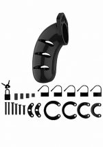 Model 03 - Chastity - 4.5"" - Cock Cage - Black - obrazek 3