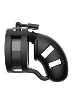Model 18 - Chastity - 3.5"""" - Sil Cage Ballsplitter - Black - obrazek 2