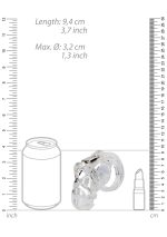Model 25 - Chastity Cage - 3.5'' / 9 cm - Transparent - obrazek 6