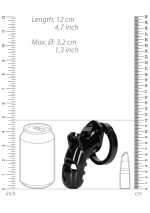 Model 26 - Chastity Cage - 4.5'' / 11,5 cm - Black - obrazek 6