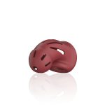 Model 28 - Ultra Soft Silicone Chastity Cage - Red - obrazek 3