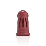 Model 28 - Ultra Soft Silicone Chastity Cage - Red - obrazek 5