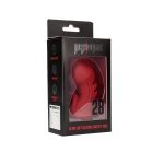 Model 28 - Ultra Soft Silicone Chastity Cage - Red - obrazek 7