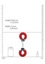 Beginner""s Handcuffs Furry - Red - obrazek 4