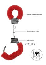 Beginner""s Handcuffs Furry - Red - obrazek 6