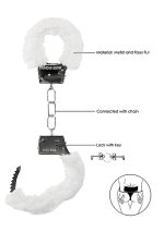Beginner""s Handcuffs Furry - White - obrazek 6