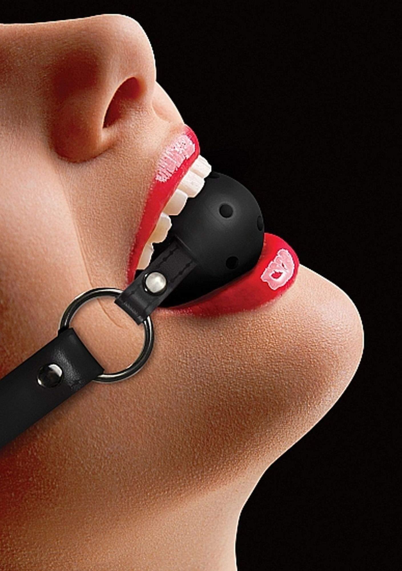 36-OU047BLK Gag Ball - Black - obrazek 1