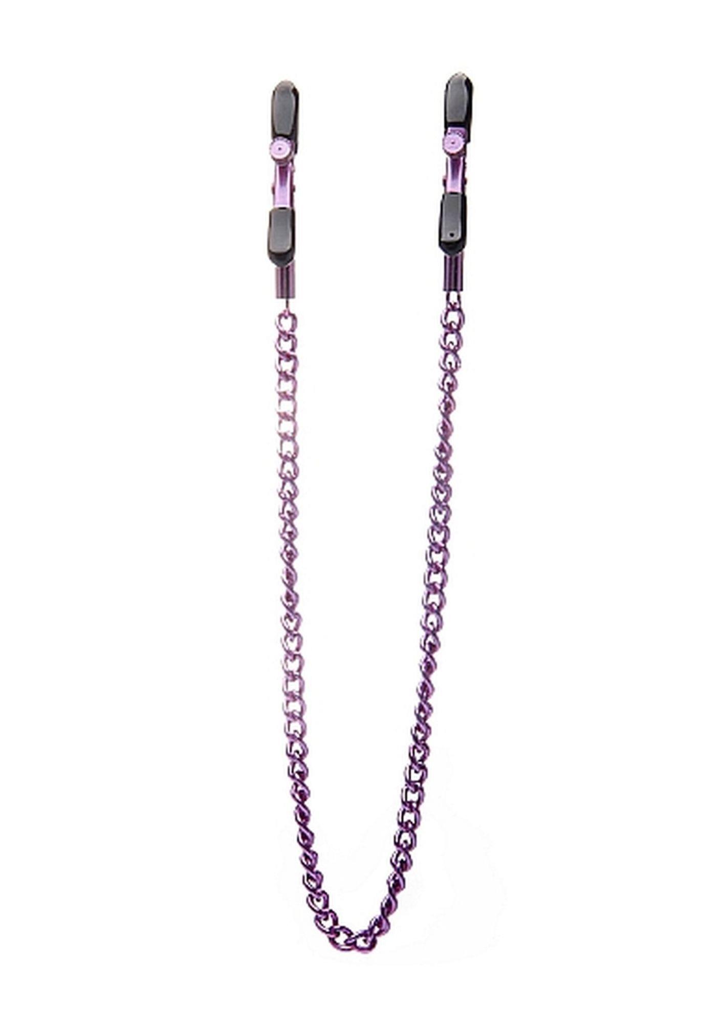 36-OU077PUR Adjustable Nipple Clamps - Purple - obrazek 1