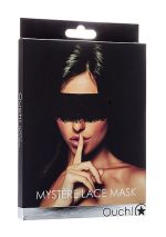Mystere Lace Mask - Black - obrazek 3
