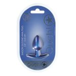 Smooth Silicone Anal Plug - Small - 2.6 / 6,5 cm - Metallic Blue - obrazek 2