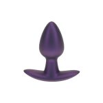 Smooth Silicone Anal Plug - Small - 2.6 / 6,5 cm - Metallic Purple