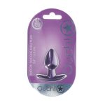 Smooth Silicone Anal Plug - Small - 2.6 / 6,5 cm - Metallic Purple - obrazek 2