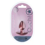 Smooth Silicone Anal Plug - Small - 2.6 / 6,5 cm - Rose Gold - obrazek 2