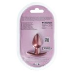 Smooth Silicone Anal Plug - Small - 2.6 / 6,5 cm - Rose Gold - obrazek 3