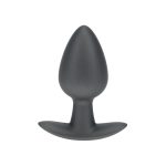 Smooth Silicone Anal Plug - Medium - 3.1 / 7,9 cm - Gunmetal