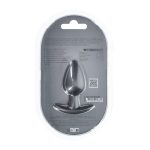 Smooth Silicone Anal Plug - Medium - 3.1 / 7,9 cm - Gunmetal - obrazek 3