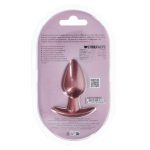 Smooth Silicone Anal Plug - Medium - 3.1 / 7,9 cm - Rose Gold - obrazek 3