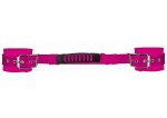Adjustable Leather Handcuffs - Pink - obrazek 3