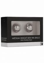 Medium Weight Ben-Wa-Balls - Silver - obrazek 2