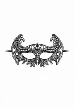Empress Black Lace Mask - Black - obrazek 3