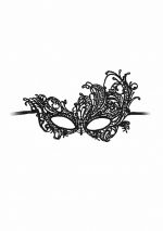 Royal Black Lace Mask - Black - obrazek 3