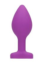 Diamond Heart Butt Plug - Regular - Purple - obrazek 4