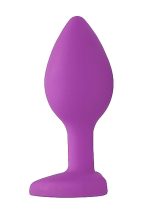 Diamond Heart Butt Plug - Regular - Purple - obrazek 5