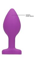 Diamond Heart Butt Plug - Regular - Purple - obrazek 11