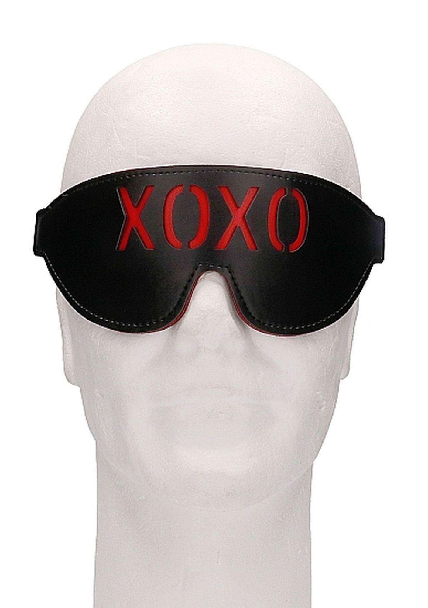 36-OU388BLK Ouch! Blindfold - XOXO - Black - obrazek 1