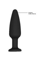 Cone-Shaped Diamond Butt Plug - Black - obrazek 7