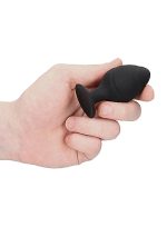 Swirled Butt Plug Set - Black - obrazek 7