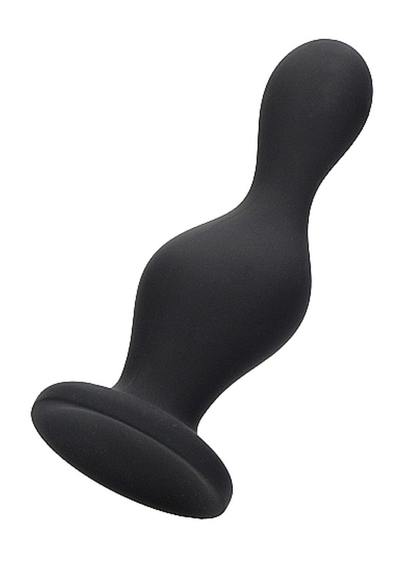 36-OU495BLK Wave Butt Plug - Black - obrazek 1