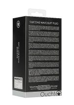 Wave Butt Plug - Black - obrazek 3