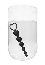 Anal Heart Beads - Black - obrazek 7