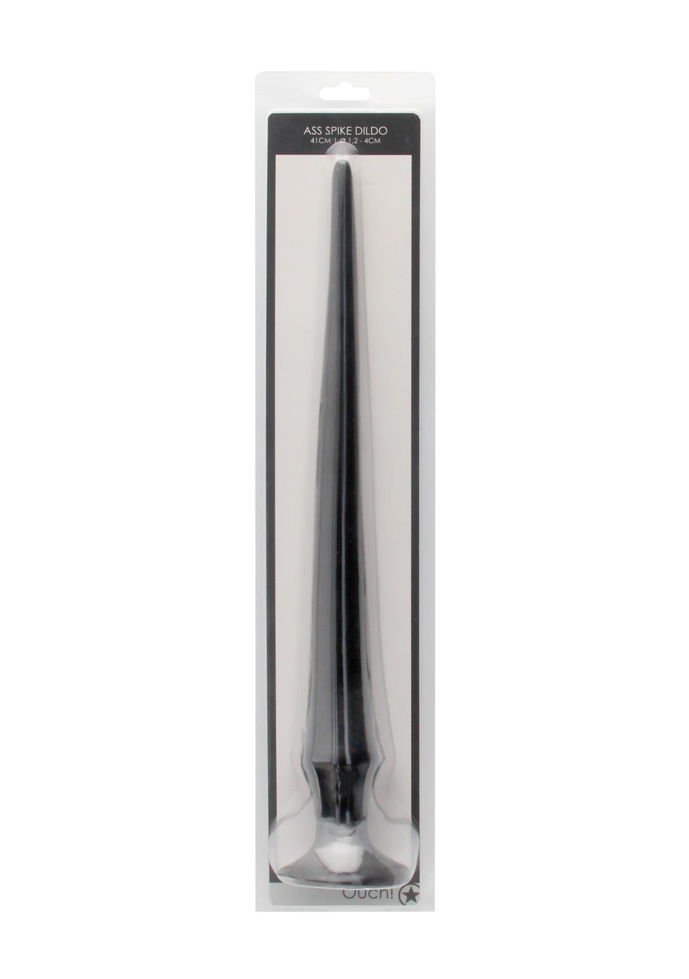 36-OU655BLK Ass Spike Dildo - 42 cm - Black - obrazek 1