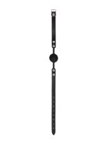 Silicone Ball Gag - with Adjustable Bonded Leather Straps - obrazek 3