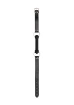 Silicone Bit Gag - With Adjustable Bonded Leather Straps - obrazek 3