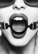 Silicone Ring Gag - With Adjustable Bonded Leather Straps - obrazek 7