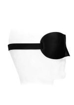 Satin Curvy Eye Mask - With Elastic Straps - obrazek 3